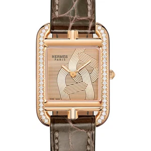 Hermes Cape Cod 23X33mm CC1.371 18K Rose Gold Women's Watch - Picture 1 of 1