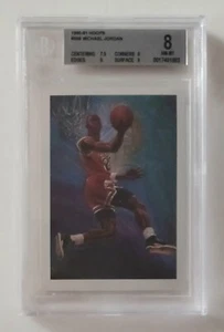 1990-1991 NBA Hoops - Michael Jordan - Chicago Bulls #358 - BGS 8 - Picture 1 of 3