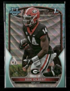 2022 Bowman Chrome University Aqua Wave Refractor Arik Gilbert /299 - Picture 1 of 2