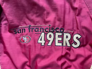 Game Day NFL 49ers Reißverschluss geschwollene Kapuzenjacke Größe XL Vintage Logo 7 Parka 49'er - Bild 1 von 11