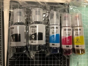 Tinta Original Epson 502 EcoTank 2 Negra, Amarilla, Cian, Magenta Exp.2028 Nueva Sellada - Imagen 1 de 1