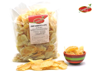 ZENZERO DISIDRATATO A FETTE 1kg con zucchero di canna | SORRENTINO