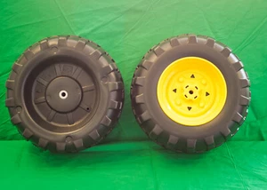 John Deere Peg Perego Gator HPX Front Wheel Set (2 Tires) Left & Right - **NEW** - Picture 1 of 2