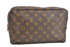 Echte Louis Vuitton Monogram Trousse Toilette 28 Clutch Handtasche M47522 LV 2548N - Bild 1 von 10