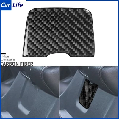 Cubierta de interruptor de caja de reposabrazos de consola de fibra de carbono real para Chevrolet Traverse 18-23 Foto 1 de 4