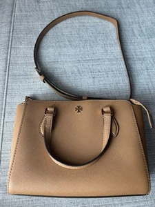 TORY BURTH Women Shoulder Bag Brown Adjustable Strap In Excellent Condition JP - Picture 1 of 12