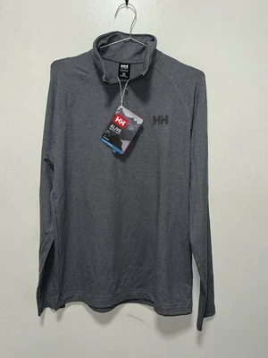 NEW Helly Hansen Mens Verglas 1/2 Zip Sweater Size Medium Grey - Image 1 of 4