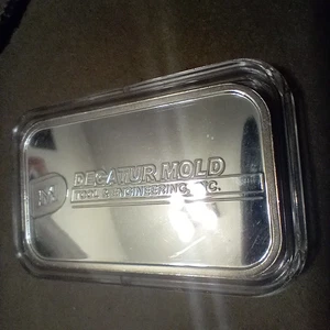 SELTENER SILBERBARREN DECATURMOLD TOOL & ENGINEERING WERBUNG * 1 OZ .999 SILBER - Bild 1 von 10
