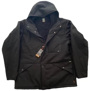 Quiksilver Waterman Jacket Men’s XL Hooded Fleece Lined Full Zip New With Tags - Picture 1 of 14