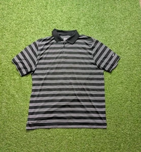 Nike Golf Poloshirt Herren XXL schwarz gestreift Polo Tour Performance Dri-Fit - Bild 1 von 11