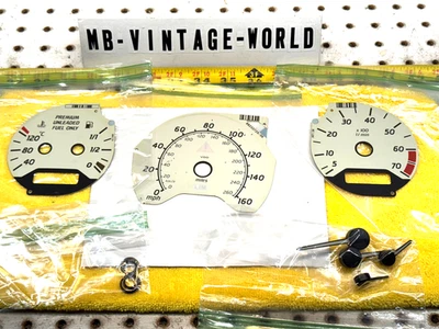 Genuine Mercedes C280 98-00 W202 SPORT instrument Cluster WHITE 3 Face,4 Needle - Image 1 of 4