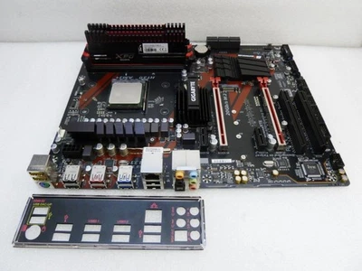 Gigabyte GA-970-Gaming SLI AM3+/AM3 Motherboard w/ 8-Core FX-8370 CPU, 16GB DDR3 - Image 1 of 4