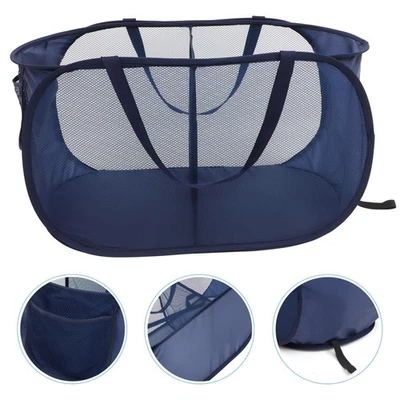  Faltbarer Wäschekorb Wäschekörbe Mit Großem Fassungsvermögen Weiden - Bild 1 von 4