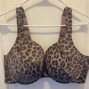 Cacique Bra 44C Lightly Line Full Coverage Underwire Red Floral Lane Bryant NWOT - Picture 1 of 2