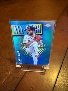 2025 TOPPS CHROME BASEBALL CHRIS SALE ALL-ETCH REFRACTOR CARD ATLANTA BRAVES - Picture 1 of 2
