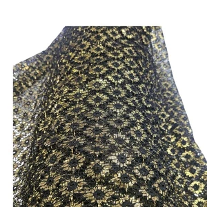 Stoff transparent gold & schwarz auf Rolle Gewichte 4,8 kg 58 Zoll breit unsicher von Länge aber viel - Bild 1 von 12