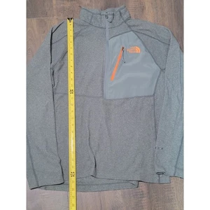 The North Face Herren FlashDry grau Pullover 1/4 Zip Langarmshirt L - Bild 1 von 9