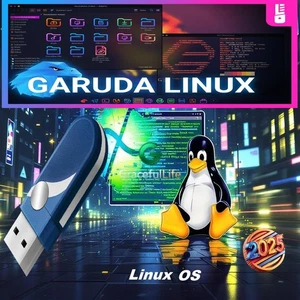Garuda Linux Install Bootable Live OS Software Fast & Secure ~ You Choose OS - Picture 1 of 5