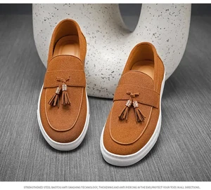 38-48 Übergröße Herren Quasten Slipper Halbschuhe Freizeit Abend Party Clubwear Schuhe - Bild 1 von 12