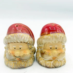 Salero y pimentero Kirklands Old World Santa Claus Head gres - Imagen 1 de 6