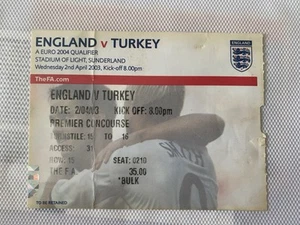 England v Turkey 2003 April 2 Stadium of Light Euros 2-0 Beckham Penalty - Picture 1 of 1