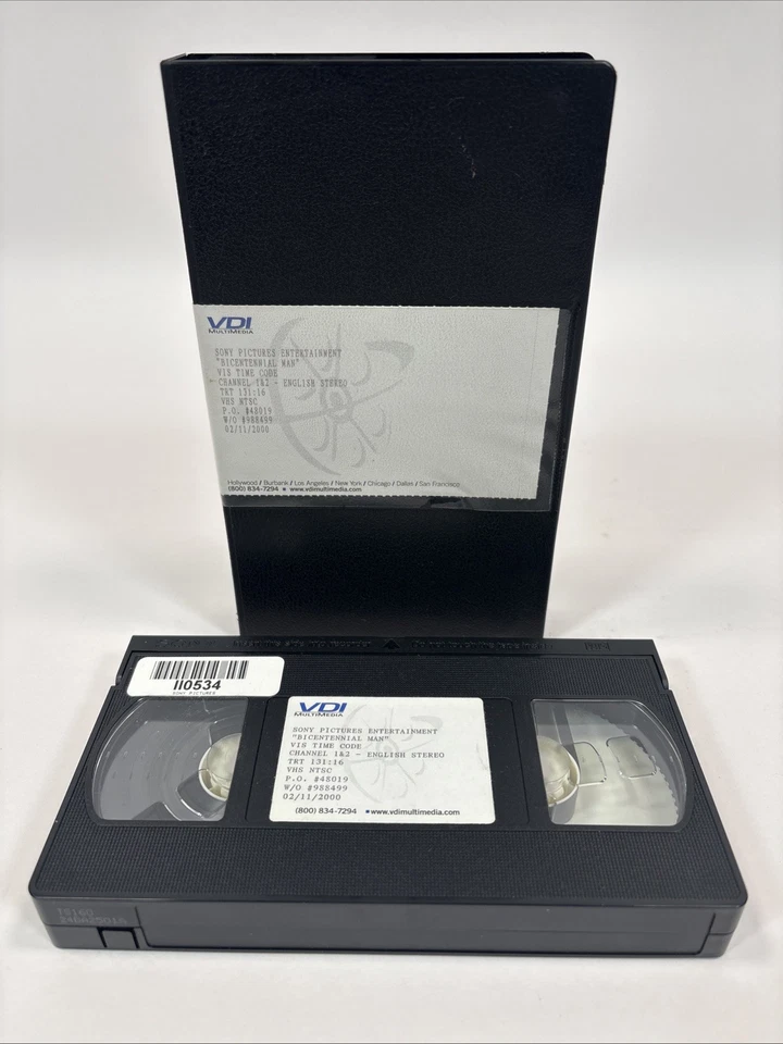 *Rare* Bicentennial Man (2000 VHS Tape) Screener Screening Demo Critic Copy,Sony - Image 1 of 4