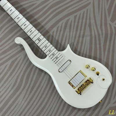 Hot Sale Fluorescent white Prince cloud electric guitar Classic Purple Rain - Image 1 of 4