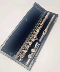 Vintage Trevor J. James London Flute TJ10 No.59796 with Black Original Hardcase - Picture 1 of 24