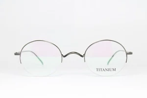 OPTICUNION 44.151.03 Saddle Bridge Vintage Eyeglasses Classic Gun TITANIUM - Picture 1 of 8