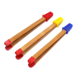 Bamboo Darkroom Paper Print Tongs Forceps w/ Dual Grip Tips 230mm Long Set of 3 - Picture 1 of 8