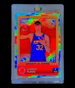 COOPER FLAGG ROOKIE RED REFRACTOR RC Card Non Auto Base Holo - DUKE - Picture 1 of 5