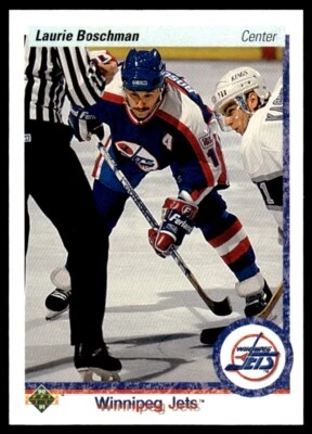 1990 Upper Deck #103 Laurie Boschman - Winnipeg Jets - Image 1 of 2
