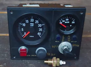 Volvo Penta MD11C MD17C VDO Gauge Instrument Panel Tachometer Perkins Prima 500 - Picture 1 of 17