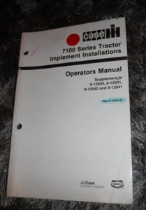 ESTUCHE TRACTOR SERIE 7100 IMPLEMENTO INSTALACIONES MANUAL DE OPERADORES 1988 - Imagen 1 de 5