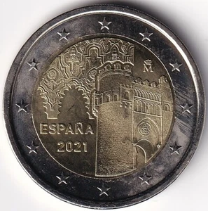2 Euro Commemorativi Spagna - 2021 - "Città Storica di Toledo" - Foto 1 di 2