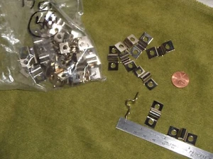 QTY. 10 Terminal Block Jumper 50A Nickel-Plated Brass jumpers 11/16 hole pitch - Picture 1 of 3