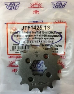 JT 13 Tooth FRONT Sprocket Fits Suzuki SUZUKI GSXR125 / GXS-S125 (2017 to 2023) - Picture 1 of 2