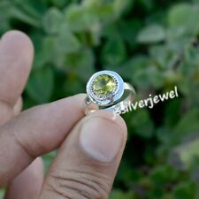 Peridot Natural August Birthstone 925 Sterling Silver Ring All Size  JA_1162
