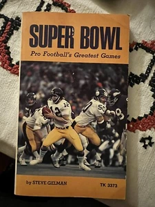 Football, Vintage 1975 Paperback Super Bowl, Pro Football’s Greatest Games - Picture 1 of 6