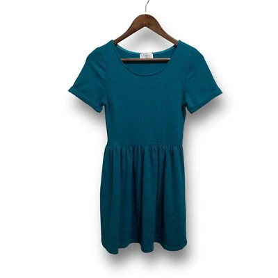 Everly Women's Teal Geometric Print Short Sleeve Dress Teal Small - Image 1 of 4