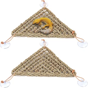 Bearded Dragon Hammock, Bearded Dragon Accessories, Natural Seagrass Reptile ... - Picture 1 of 12
