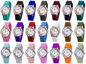 Reloj de enfermería original Blekon - pulsómetro rojo de quince minutos, reloj con correa de silicona - Imagen 1 de 172