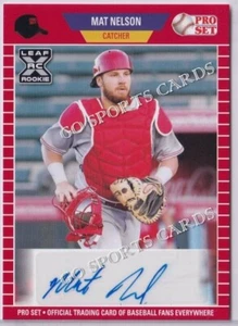 2021 Leaf Pro Set PS-MN1 Mat Nelson XRC Autograph Red Reds - Bild 1 von 1