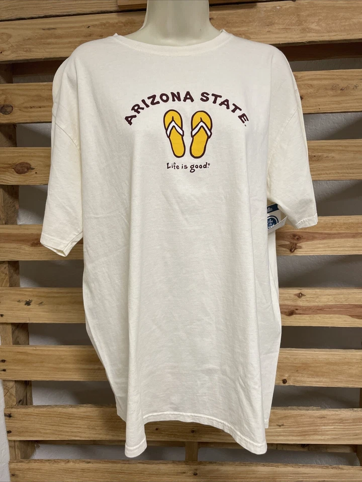 NEW Life is Good Blue 84 Arizona State University T-Shirt Men's Size Large KG - Image 1 of 4