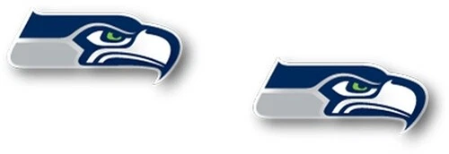 Pendientes Seattle Seahawks Post - Diseño de logotipo del equipo de la NFL Foto 1 de 1