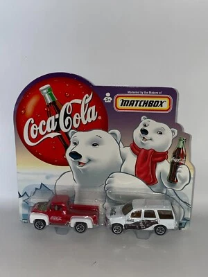 Matchbox 1999 Coca Cola Polar Bear Set 1956 Ford Pickup And 1998 Ford Expedition - Image 1 of 4