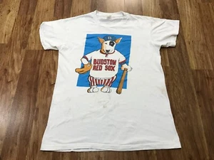 MENS M - Vtg 80s Budweiser Spuds MacKenzie Red Sox Single Stitch T-Shirt USA - Picture 1 of 14