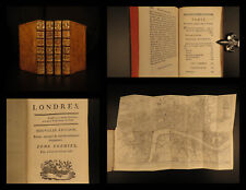 1774 Grosley’s LONDON English Society & History French Voyage Customs MAP 4v