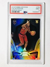 2018-19 Panini Certified Collin Sexton RC Mirror Gold /10 Jazz PSA 9 #158