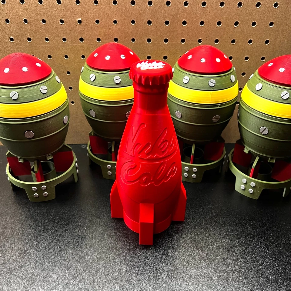 Botella y tapa Fallout Nuke Cola, accesorios de mercancía de colección, New Vegas, 4 Foto 1 de 3